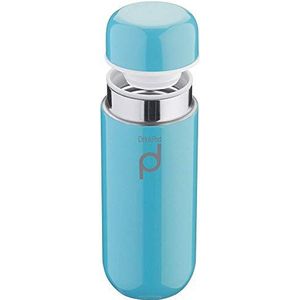 Pioneer DrinkPod thermosfles van roestvrij staal, 0,2 l, dubbelwandig, thermolevensmiddelenhouder, 6 uur warm, 24 uur koel, lekvrij, BPA-vrij, blauw