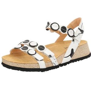 THINK! Dames koak chroomvrij gelooid duurzame slingback sandaal, zwart combi 9010, 43 EU