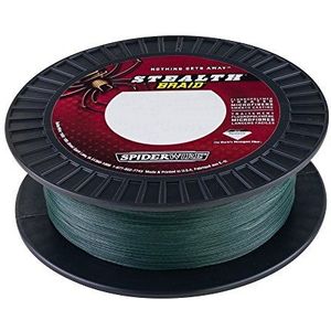 SPIDERWIRE Stealth® Superline, Mosgroen, 80 lbs | 36,2 kg, 500 yd | 457 m gevlochten vislijn, geschikt voor zoetwater- en zoutwateromgevingen