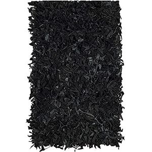 Safavieh shag tapijt van leer, LSG511 LSG511 68 X 121 cm zwart