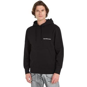 Calvin Klein Jeans Institutionele hoodie voor heren, zwart, 3XL grote maten