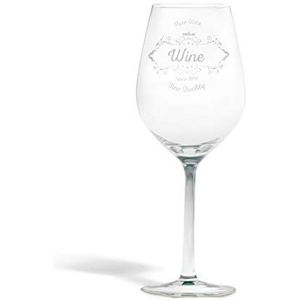 Brunch Time rode wijnglazen set van 6 50 Cl transparant