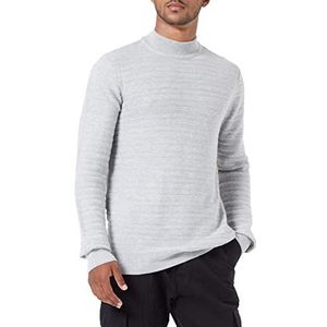 TOM TAILOR Uomini Gebreide trui van wol 1032305, 30193 - Ordinary Grey Melange, 3XL