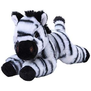 Wild Republic EcoKins Mini Zebra knuffeldier 8 inch, milieuvriendelijke geschenken voor kinderen, pluche speelgoed, handgemaakt met 7 gerecyclede plastic waterflessen
