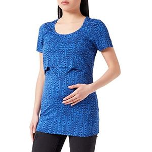 Noppies Dames Tee Ambon Nursing Short Sleeve All Over Print T-Shirt, Peacoat - P590, 36
