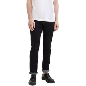 TOM TAILOR jeans heren 10622022 Josh Regular Slim , Zwart (schoon gespoeld Schwarz De 10115) , 38W / 30L