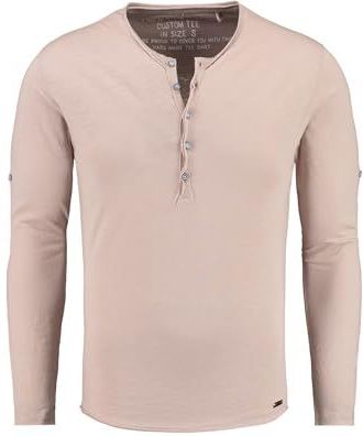 Key Largo - Shirt - Taupe - Lange Mouw - Normale Pasvorm