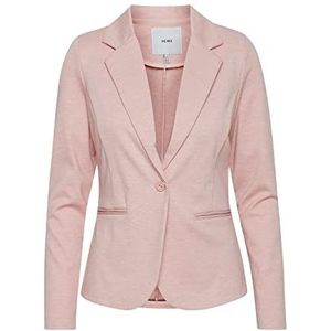 ICHI IHKATE BL Damesblazer, korte blazer, jas, eenknoops-blazer met stretch en reverskraag, Rose Smoke Melange (12524), XS