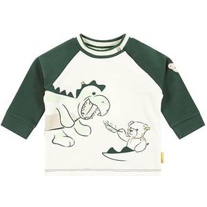 Steiff Graffic Sweatshirt met lange mouwen voor jongens, groen (jungle green), 74 cm