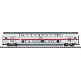 Märklin IC2 Dubbeldeks-Tussenrijtuig DBpza 682.2, 2e Klas 043490 - Lichtgrijs met Verkeersrode Sierstrepen