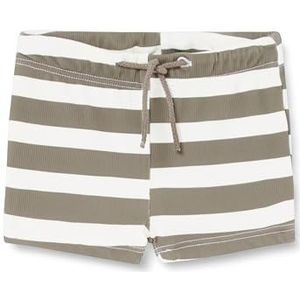 Nmmzib Zwembroek, Dusty Olive/Stripes: jet Stream, 98/104 cm