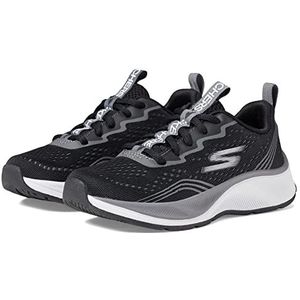 Skechers Elite Sport-Push-pac Sneaker voor jongens, Zwart/Houtskool, 13 Little Kid