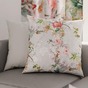 PETTI Artigiani Italiani - Paar kussenslopen 45 x 45 cm, van microvezel, decoratief kussen voor slaapkamer, bank, woonkamer, set van 2 kussenslopen, 100% Made in Italy