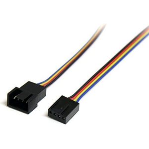 ⚘ 30 cm 4-pins Molex ventilator verlengkabel, st/bu, 4-pins PWM ventilatorkabel verlenging