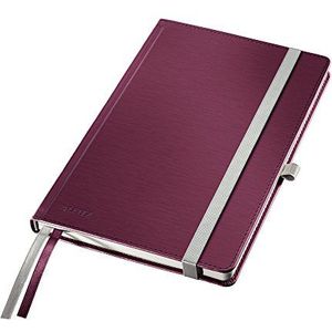 Leitz Style notitieboek met vaste omslag, A5, rood