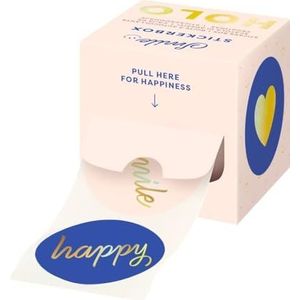 moses. Stickerbox Smile holografische stickers – 100 stickers in 6 verschillende designs, sieradenstickers met holografisch effect, stickers voor het verfraaien van geschenken, kaarten, uitnodigingen