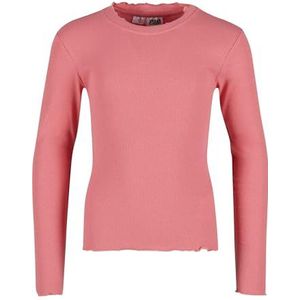 Urban Classics - Short Rib palepink Kinder Longsleeve shirt - Kids 122 128 - Roze