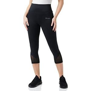 Champion Athletic C-Tech Quick Dry Capri leggings voor dames met hoge taille, Zwart, L