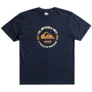 Quiksilver T-shirt met korte mouwen Heren Circle Logo SS XS Blauw