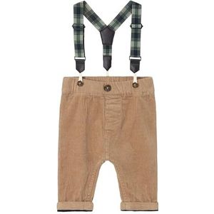 Name it - NBMBEN - Broek - Beige - Velours met Bretellen