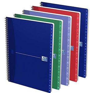 Essentials Oxford, 5 registers, A4, 21 x 29,7 cm, verschillende kleuren