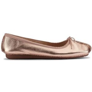 Clarks Freckle Ice Ballerina's voor dames, Koper Metallic, 37.5 EU