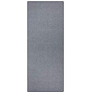 BT Carpet Bouclé Loper, keukenloper, antislip, plat geweven, laagpolig tapijt, keukentapijt voor hal, keuken, woonkamer, badkamer, grijs, 67x300 cm