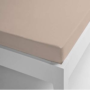 Miracle Home. Hoeslaken 100% geborstelde microvezel, elastisch, anti-pilling. 105X200. Bed 105. Beige