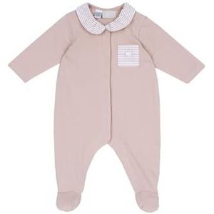 Chicco Katoenen rompertje met voet, pyjama voor kinderen en pasgeborenen, uniseks, middelroze, 9 Maanden
