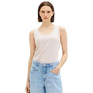 TOM KLEERMAKER basic damestop met geribbelde structuur