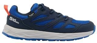 Jack Wolfskin Unisex Woodland 2 Texapore Low K wandelschoenen voor kinderen, nachtblauw, 35 EU