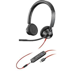 Poly (Plantronics + Polycom) Blackwire, 3325, BW3325-M USB-C, USB C/A-adapter, Ecomm