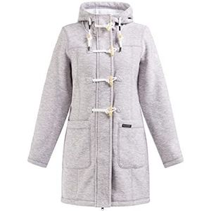 acalmar Dames Fraully gebreide fleece duffelcoat, Rosélavendel Melange, XXL