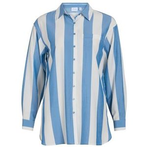 Vidancy L/S Long Shirt/Pb, Coronet Blue/Stripes: wit, 40