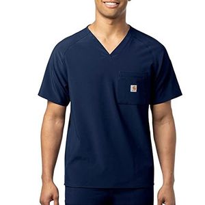 Carhartt Scrubs C16110 Men's Force® Cross-Flex Modern Fit Chest Pocket - XXX-Large - Navy
