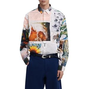 Desigual - Overhemd - Gemengde Kleuren - Knoopsluiting - Lange Mouw