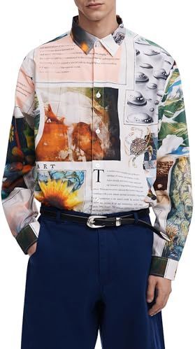 Desigual - Overhemd - Gemengde Kleuren - Knoopsluiting - Lange Mouw