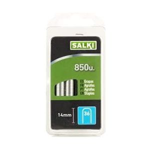 salki 86803614 Blister met 850 stuks nr. 36, 14 mm beenlengte, speciale klem voor kabels