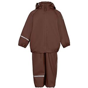 Celavi Unisex Basic Recycle Pu Rainwear Set voor kinderen, Rocky Road, 110