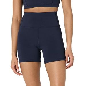 Amazon Essentials Active FormFlex Boterachtige Zachte Hoge Taille 5"" Yoga Biker Shorts, marineblauw, XL
