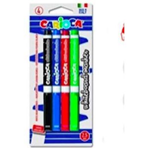 Carioca Clip Whiteboard-marker, droog afwisbaar, 12 stuks zwart