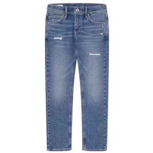 Pepe Jeans Boy's Skinny Jeans Repair Jr, blauw (denim), 12 jaar, blauw (denim), 12 Jaren