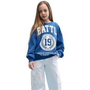 DeFacto Sweatshirt voor meisjes, blauw, 5-6 Jaar