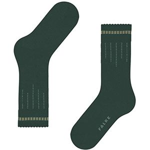 FALKE Dames Neon Knit Sokken Duurzaam Biologisch Katoen Wol dun patroon 1 paar, groen (Thyme 7454), 39-42 EU