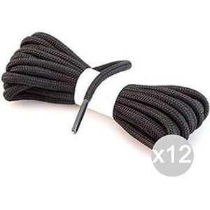 Glooke Geselecteerde Set van 12 schoenveters cm. 90 To-Black 2 paar voor schoenen en schoenen, meerkleurig, One Size