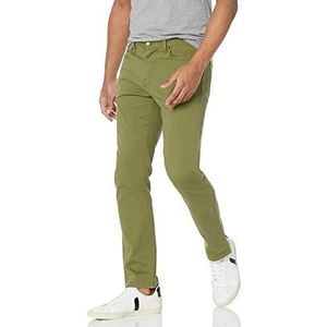 Amazon Essentials Men's Spijkerbroek met slanke pasvorm, Olijfgroen, 42W / 34L