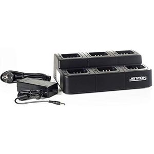 JETFON Multi-K 6 stuks oplader voor Kenwood accu's (KNB)