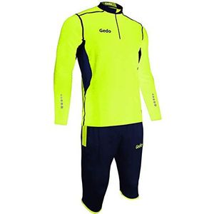 GEDO LF131407 functioneel trainingspak met piratenbroek, marineblauw-neongeel, 3XS