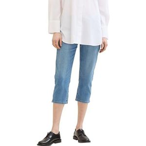 TOM TAILOR Kate Slim Capri Jeans voor dames, 10280 - Light Stone Wash Denim, 36