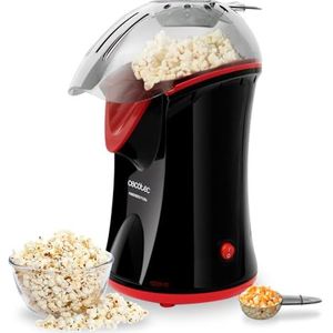 Cecotec Elektrische Popcornmachine Fun&Taste P'Corn. Popcornmaker, 1200 W, Convectie, Popcorn klaar in 2 minuten, Inclusief doseerlepel, Gemakkelijk schoon te maken, Oververhittingsbeveiliging
